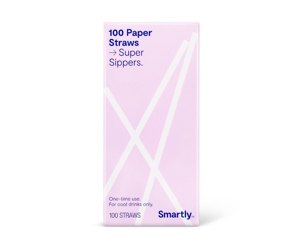 Paper Straws - 100ct - Smartly&#153;