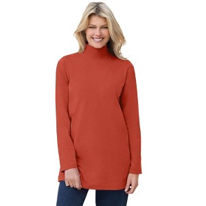 Woman Within Perfect Mockneck Tunic - 1 of 4