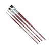 da Vinci COLLEGE Student Brush, Synthetic, Acrylic & Oil, Assorted, 4 Brush Set in Bamboo Carrier - 3 of 3