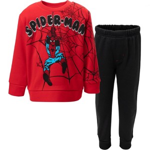 Marvel Spider-Man Fleece Sweatshirt and Pants Set Toddler - 1 of 4