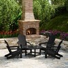 WestinTrends Malibu 5-Piece HDPE Folding Adirondack Chair Outdoor Patio Conversation Set - 2 of 4