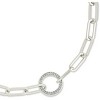 SHINE by Sterling Forever Jacie CZ Circle Paperclip Bracelet - 3 of 3