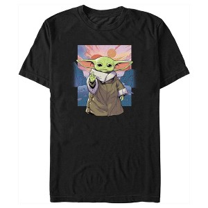 Men's Star Wars: The Mandalorian Grogu Sunrise Poster T-Shirt - 1 of 4