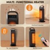 SUGIFT 21" 1500W Oscillating Ceramic Tower Space Heater with Remote, Black - 3 of 4