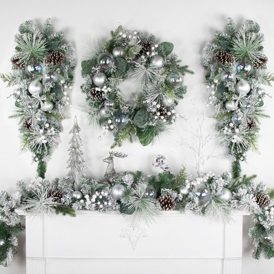 Northlight Artificial Christmas Teardrop Swag - Thumbnail 5