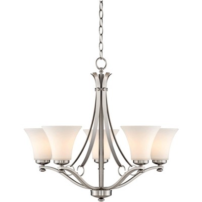 brushed nickel dining room chandeliers