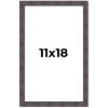 PosterPalooza | Slim Profile Brown Picture Frame - UV Acrylic, Foam Board Backing, Hanging Hardware - 2 of 4
