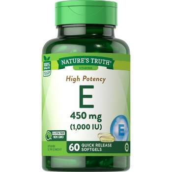 Nature's Truth Vitamin E Capsules 1000 IU | 60 Softgels