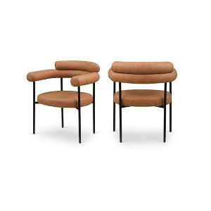 Meridian Furniture,Blake Vegan Leather Dining Chair, Set of 2 - 1 of 4