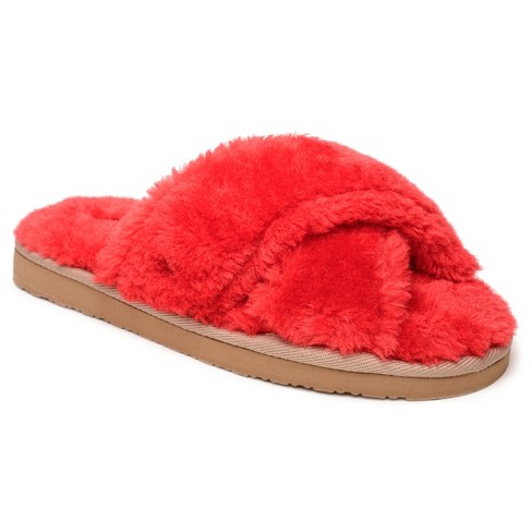 Minnetonka Women's Lolo Faux Fur Slide Slipper