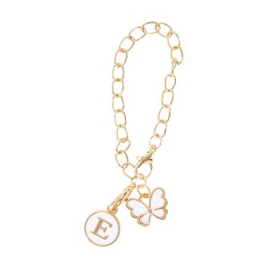 Unique Bargains Butterfly Heart Cup Chain Charm Water Cup Pendant 1 Pc - 1 of 4