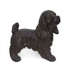 KWPZQEB 14.5" H Outdoor Dog Statue, Cast Stone Garden Sculpture, Outdoor Cocker Spaniel Dog Garden Statue, No Assembly Required, Brown - 4 of 4
