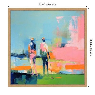 22-inch Abstract Pastel Landscape Canvas Print