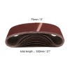 Unique Bargains Aluminium Oxide Sanding Belts 180 Grit for Metal Wood Grinding 180 Grit 3"x21" 10pcs - 2 of 4