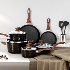 Captiva Designs Nonstick Granite Cookware Set with Heat-Resistant Bakelite Handle - 1 of 4