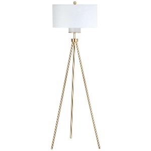 Enrica Floor Lamp - FLL4008 - Brass - Safavieh - 1 of 4