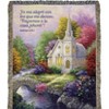 Manual Woodworkers and Weavers Church in the Country Woven Throw Blanket, 50x60 Inches, Hispanic-Inspired Countryside Chapel Tapestry - 2 of 3