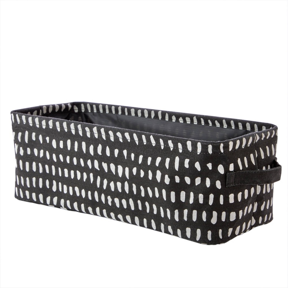 Photos - Bathroom Cabinet SKL Home Dotty Waves Kids' Collapsible Storage Bin Black