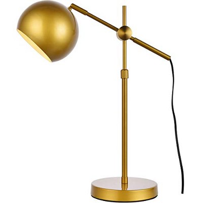 Elegant Lighting Forrester 1 light brass table lamp