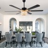 Bella Depot 65" Modern Large Crystal Ceiling Fan - 2 of 4