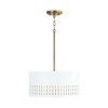Capital Lighting Dash 3 - Light Semi-Flush Mount in  Aged Brass/White - 2 of 4