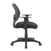 Commercial Grade Mesh Task Chair with T Arms Black - Boss Office Products: Ergonomic, Adjustable, Swivel, with Casters - image 4 of 4