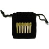 WE Games Brass Cribbage Pegs with Swarovski Austrian Crystals & Velvet Pouch - Set of 6 (3 Red, 3 Blue) - 2 of 3