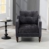 Chenille Accent Armchair with USB Port,Wide Backrest and Side Pocket,31.5" Upholstered Living Room Chair-Baofuwish - 2 of 4