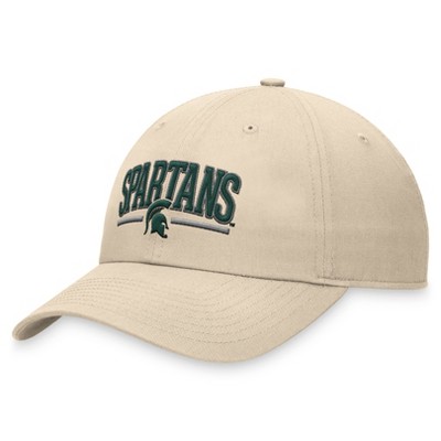NCAA Michigan State Spartans Unstructured Washed Cotton Twill Hat - Natural