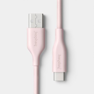 6ft USB-A to USB-C Silicone Cable - heyday™ Cosmetic Pink - 1 of 3