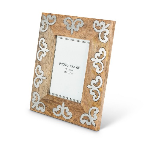 4x6 Inch Carved Arch Picture Frame Natural Mango Wood, Mdf & Glass By  Foreside Home & Garden : Target