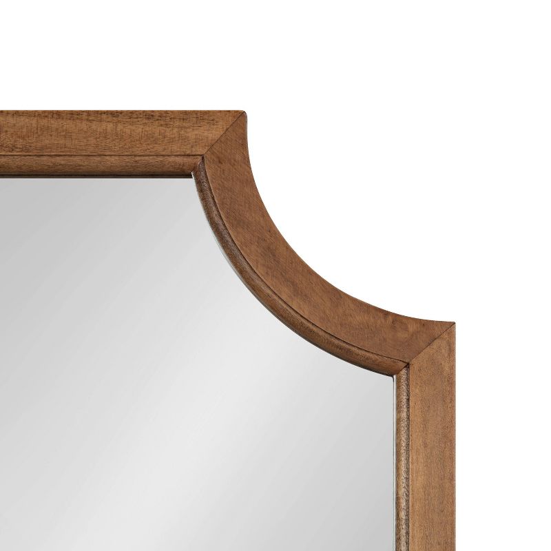 16&#34; x 48&#34; Hogan Framed Scallop Wall Mirror Rustic Brown - Kate &#38; Laurel All Things Decor, 4 of 9