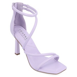 Journee Collection Womens Marza Mid Heel Open Toe Pumps - 1 of 4