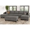 Belffin Oversized U-Shaped Chenille Sectional - 8-Seater Modular with Storage & Convertible Design - 2 of 4