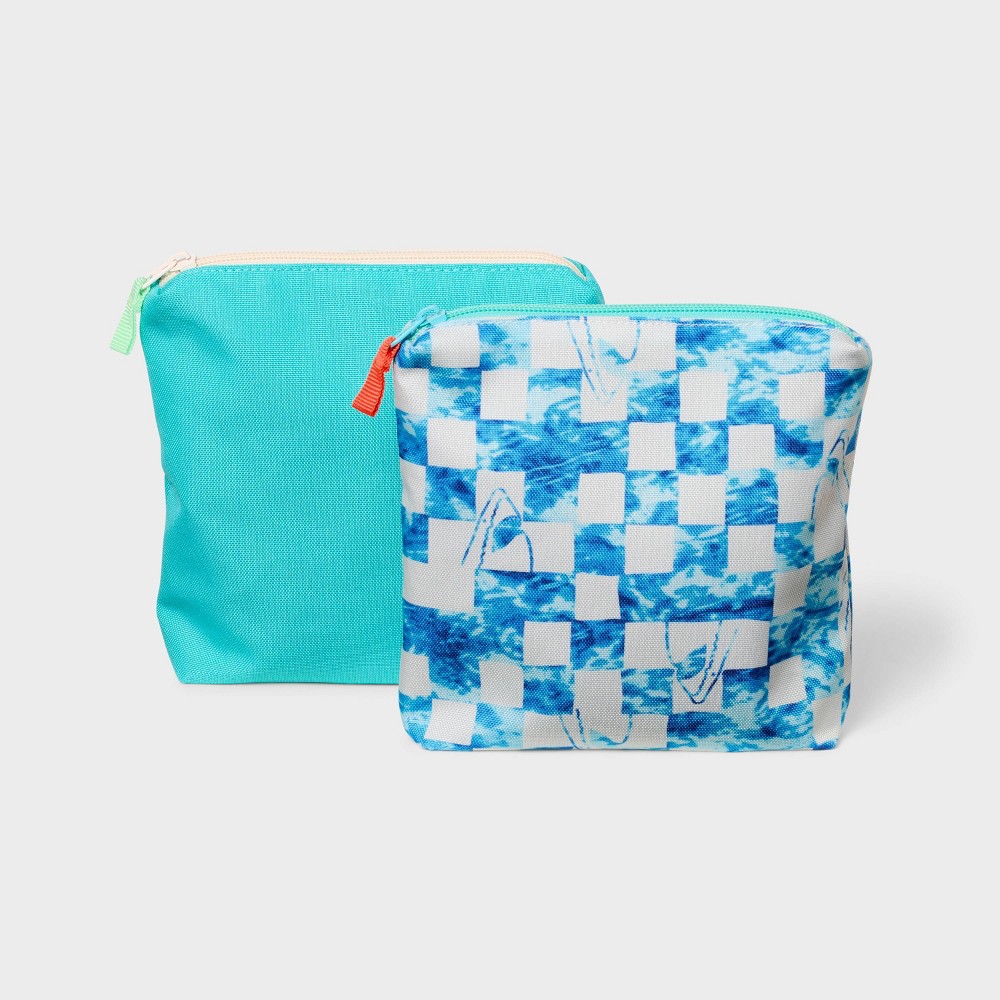 Photos - Food Container Kids' Reusable Sandwich Bag 2pk Shark/Blue - Cat & Jack™️