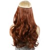 Unique Bargains Women's Halloween Big Wavy Hair Extensions High Temperature Fiber Red Brown 1 Pc - 2 of 3