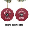Lenoir-Rhyne University Bears Logo Porcelain Scalloped Holiday Christmas Tree Ornament - 2 of 4