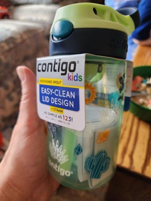 Contigo Spill-Proof Kids Tumbler with Straw, 14 oz., Gummy & Spaceship, Blue