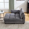 Mocamel UNITED WE WIN Sleeper Sofa Couch Bed,Oversized Chaise Lounge Chair Cozy Cloud Couch - 2 of 4