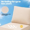 Crestlive Products Outdoor Deep Seat & Back Cushion Set 24 x 25 inch Patio Furniture Cushions with Removable Cover for Chair Sofa Couch - 4 of 4
