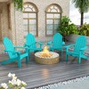 Arceso Adirondack Chairs with Cup Holder, 300lbs Weather Resistant - 2 of 4