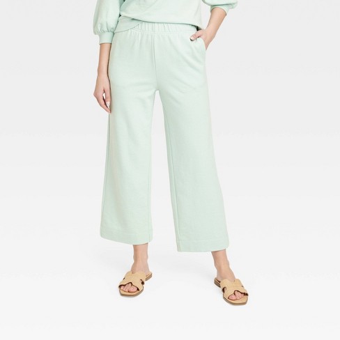 Women's High-rise Wide Leg Linen Pull-on Pants - A New Day™ White Xs :  Target