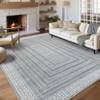 Modern Rugs for Living Room Ultra-Soft Geometric Bordered Indoor Rug - 2 of 4