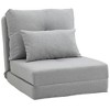 Resenkos Floor Chair,Lazy Sofa,Convertible Flip Chair, Floor Lazy Sofa, Folding Upholstered Couch Bed With Backrest, - 2 of 4