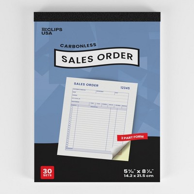 29854: Carbonless Sales Receipt Books, 60 Sheets, 8.5x11.5 (60 Packs)
