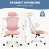 Grungis Mesh High Back Office Chair with  Headrest and Flip-up Armrests,Ergonomic Computer Chair with Wheels for Adult,Student - 3 of 4
