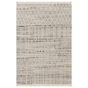 Jaipur Living 3'x8' Caiya Trellis Runner Rug Cream/Gray - 1 of 4