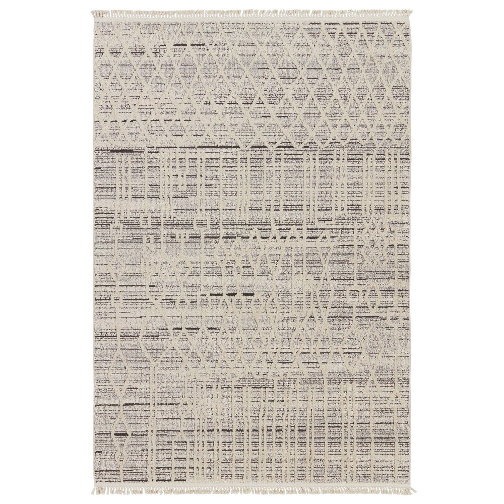 Photos - Area Rug Jaipur Living 3'x8' Caiya Trellis Runner Rug Cream/Gray