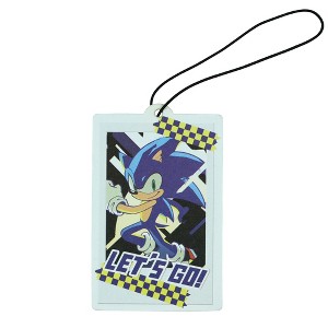 Sonic The Hedgehog Let's Go Cardboard Hanging Air Freshener for Auto or Home-Ginger Scent Multicolored - 1 of 4