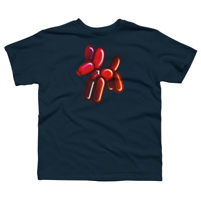 Boy's Design By Humans Balloon Animal - Dog (red) By TaliRachelle T-Shirt